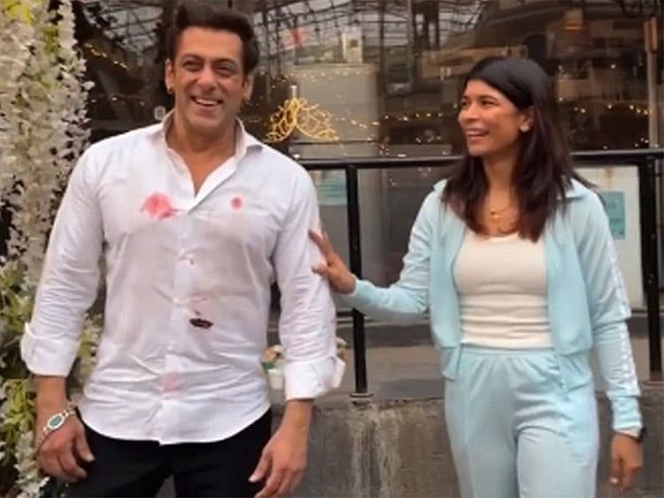 Salman Khan and Nikhat Zareen