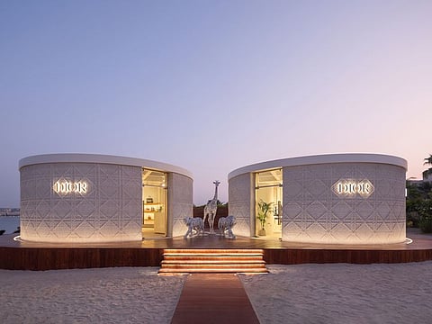 Italian company Wasp 3D printed the Dior pop-up store using clay, sand and natural fibres as well as a crane 3D printer developed in-house. 