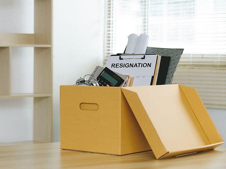 Resignation stock
