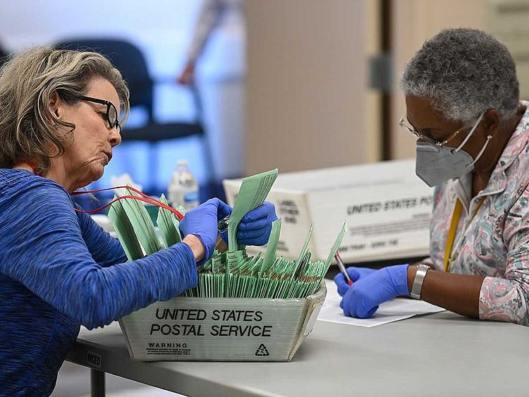 Maricopa County election workers. 