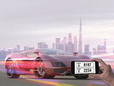 The super plates that will go on auction on November 21.