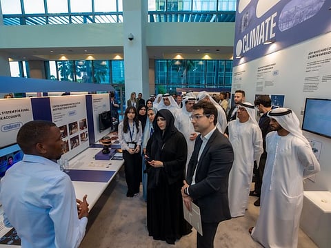 Sheikha Latifa bint Mohammed bin Rashid Al Maktoum tours the exhibition  