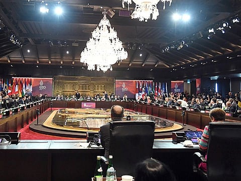  The G20 working session on food and energy security underway in Bali on Tuesday.  