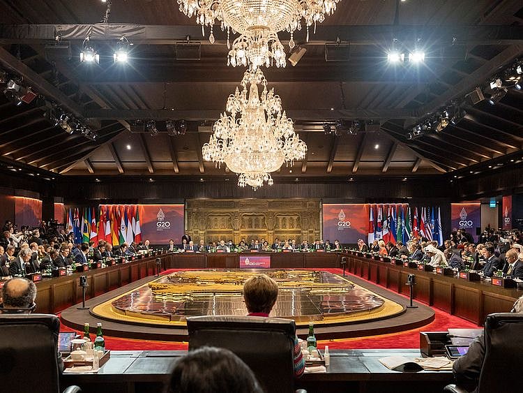 G20 talks underway in Nusa Dua in Indonesia on November 15, 2022.