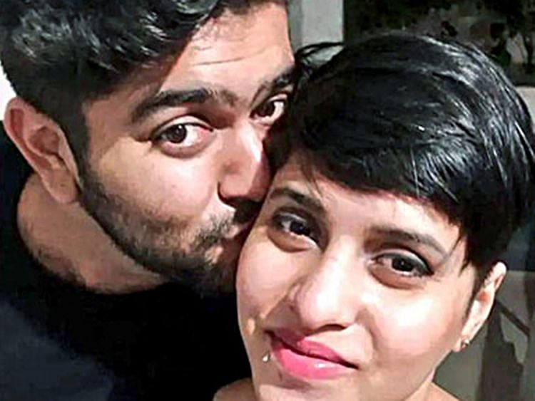 Accused Aftab Poonawalla with his live-in partner Shraddha Walkar in a file photo.