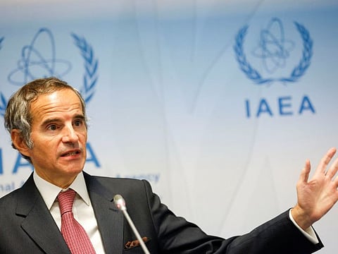 IAEA Director General Rafael Grossi holds a news conference on the opening day of a quarterly meeting of his agency's 35-nation Board of Governors in Vienna, Austria, November 16, 2022.  