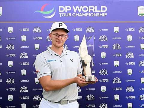 Rasmus Lia was one of eight leading golfers with a disability taking part in the final event of the inaugural G4D Tour season in Dubai