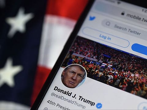 Trump's once-blocked Twitter account has reappeared on the platform