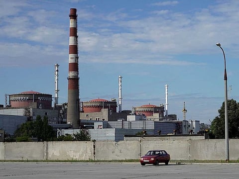 This file photo taken on September 11, 2022 shows a general view of the Zaporizhzhia Nuclear Power Plant in Enerhodar (Energodar), Zaporizhzhia Oblast, amid the ongoing Russian military action in Ukraine.  