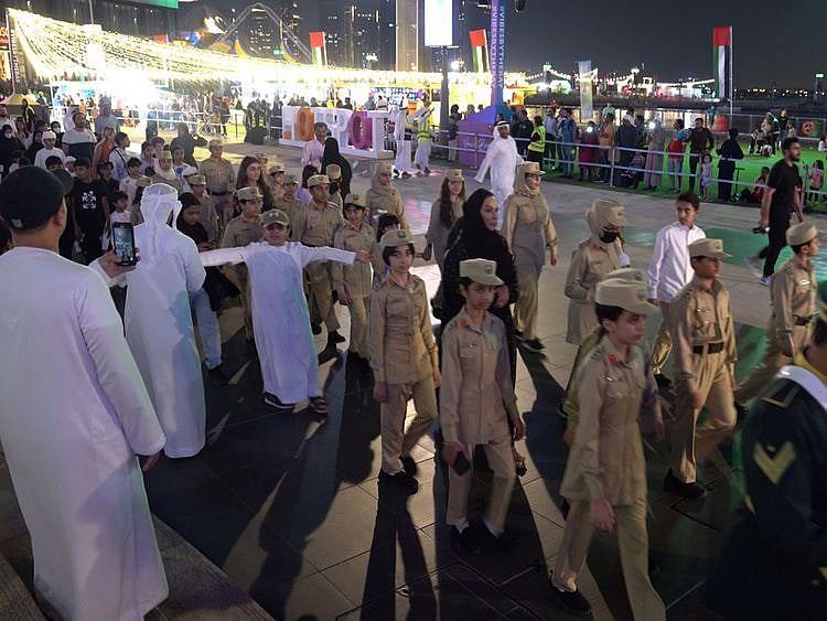 march on world children's day 2022 by dubai police