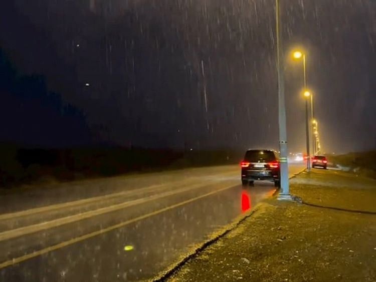 Rain in the eastern part of the UAE