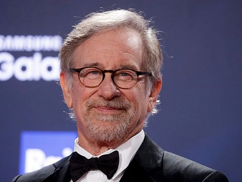 Steven Spielberg walks the red carpet as he arrives to receive a lifetime-achievement prize, at the David Donatello awards ceremony in Rome Wednesday, March 21, 2018.