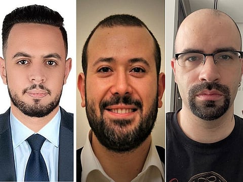 Salaheddine, Tareq and Marko are the winners of the latest Mahzooz Draw in the UAE