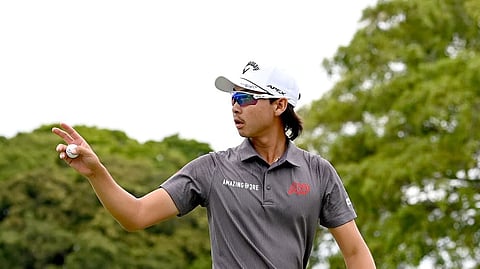 Joint leader Min Woo Lee, after round one in Australia on the DP World Tour.