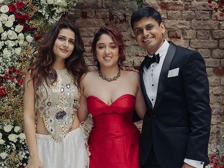 Fatima Sana Shaikh with Ira Khan and Nupur Shikhare