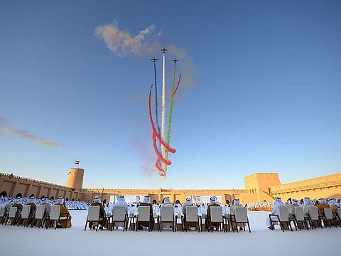 Sheikh Hamdan bin Zayed Al Nahyan, Ruler's Representative in Al Dhafra Region, on Saturday attended a mass wedding in Al Dhafra, which saw the participation of 188 Emirati couples.