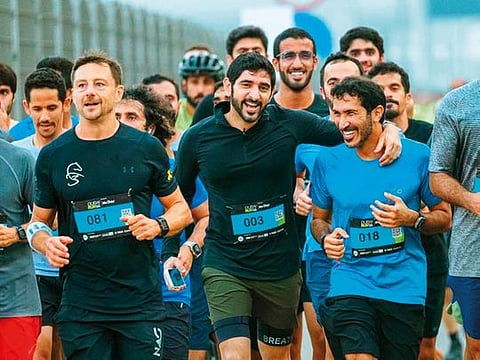 Sheikh Hamdan Bin Mohammad Bin Rashid Al Maktoum, Crown Prince of Dubai and Chairman of The Executive Council of Dubai, led the Dubai Run.