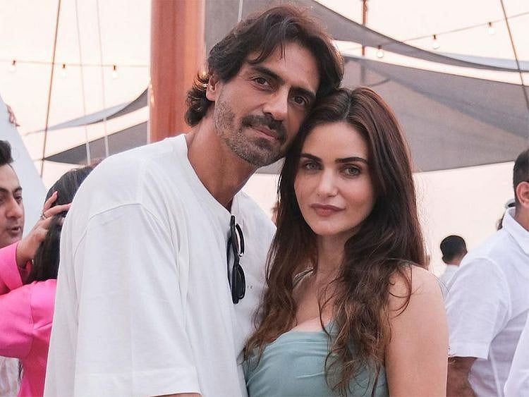 Arjun Rampal and Gabriella Demetriades