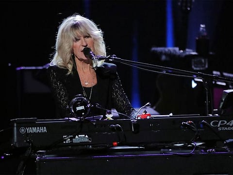  Honoree Christine McVie of the group Fleetwood Mac performs during the 2018 MusiCares Person of the Year show honoring Fleetwood Mac at Radio City Music Hall in Manhattan.