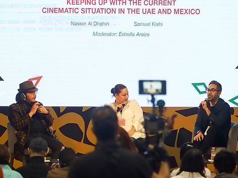 The challenges facing the UAE and Mexican cinema and the impact of technology and digital platforms were put under the spotlight during a panel discussion. 
