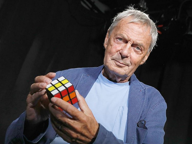 Professor Ernő Rubik, inventor of Rubik's Cube.