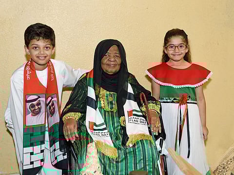 Noura with Abdul Rahman Alotbi (left) and Amna Alotbi