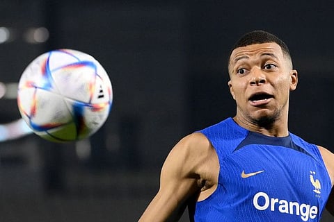 France's forward Kylian Mbappe.