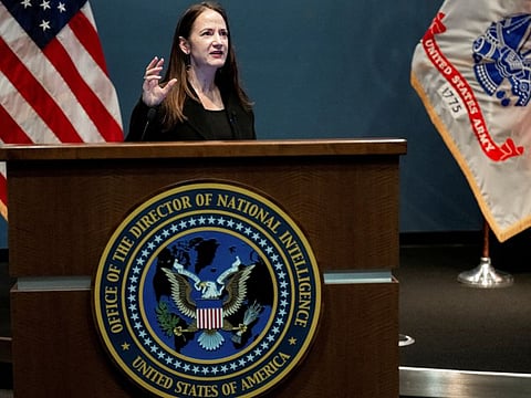 Director of National Intelligence (DNI) Avril Haines  in a file picture.