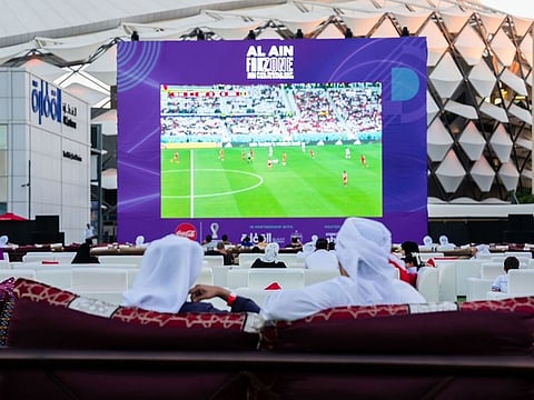 The Al Ain Fan Zone has become a popular choice for football fans to watch the FIFA World Cup which is taking place in Qatar.