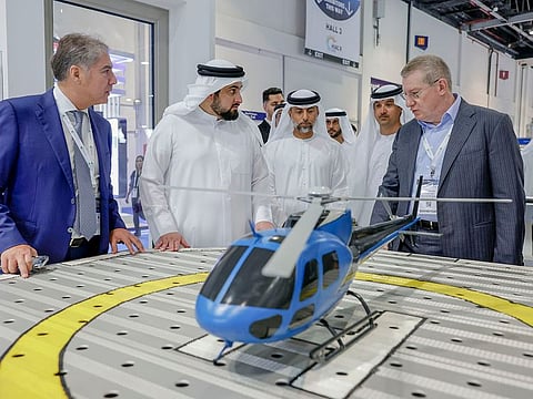 Sheikh Ahmed bin Mohammed bin Rashid Al Maktoum, Chairman of the Dubai Media Council, at the exhibition.