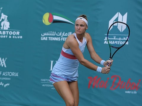 Slovakia’s Rebecca Sramkova dumped defending champion Daria Snigur on the opening day of the 25th Al Habtoor Tennis Challenge.