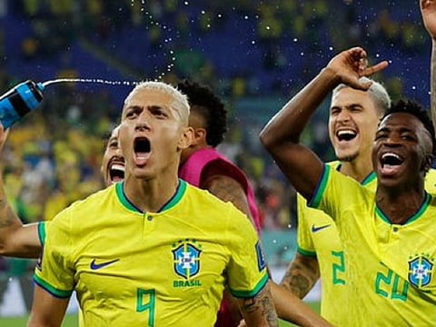 Brazil dance into World Cup quarter-finals, by scoring four first-half goals as they reached the World Cup quarter-finals with a 4-1 win over South Korea
