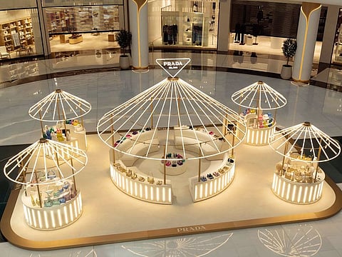You have until December 12 to visit the Prada Holiday pop up in Dubai Mall’s Fashion Catwalk.