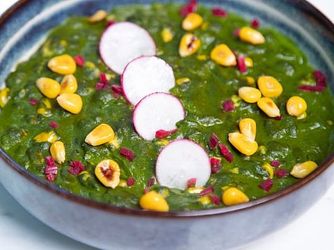 How to make Indian Spinach and Corn curry or Makkai Saag