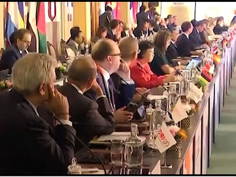 A G20 meeting in progress. India assumed the G20 Presidency from Indonesia on December 1, 2022, and will convene the G20 Leaders’ Summit for the first time in the country in 2023. 