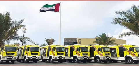 Soon Sharjah will have the tallest vehicle ladder - at 54 feet - in the UAE for fighting fires 