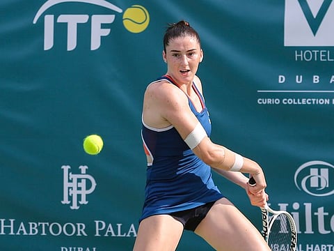 France's Elsa Jacquemot will face third seed Magdalena Frech in the final tomorrow.