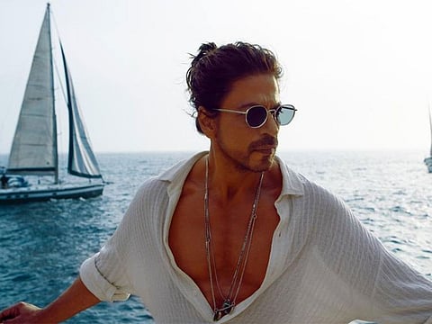 SRK sports a fit look in beachwear from 'Besharam Rang' track of 'Pathaan'