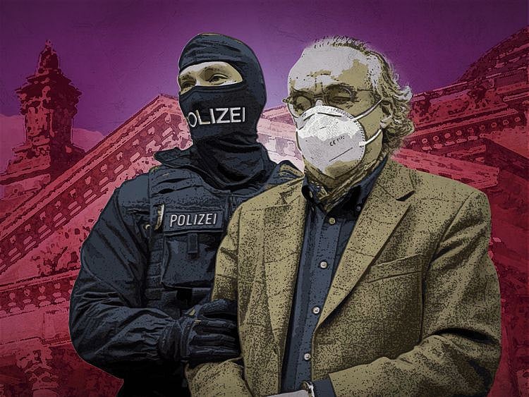 Germany on Wednesday detained 25 members and supporters of a far-right group that the prosecutor's office said was preparing a violent overthrow of the state to install as national leader a prince 