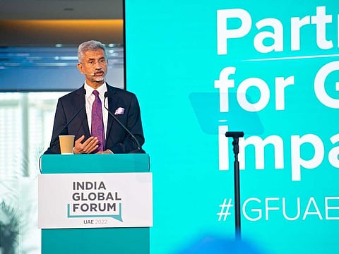 Dr S. Jaishankar, India’s Minister for External Affairs, at the second UAE edition of India Global Forum