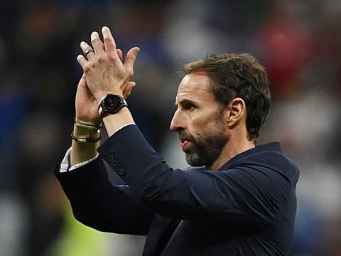 Going nowhere... England manager Gareth Southgate is to remain in charge of the team.