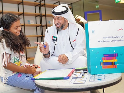 Children learned more about Arabic through various activities 