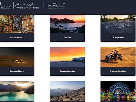 The new website is available in Arabic and English