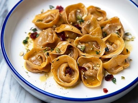 Perfect winter dish: Pumpkin Ravioli