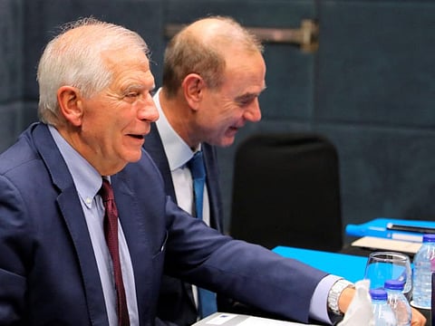 Iran's Foreign Minister Hossein Amir Abdollahian meets with High Representative of the European Union for Foreign Affairs and Security Policy Josep Borrell, ahead of the "Baghdad Conference for Cooperation and Partnership" in Amman, Jordan December 20, 2022.