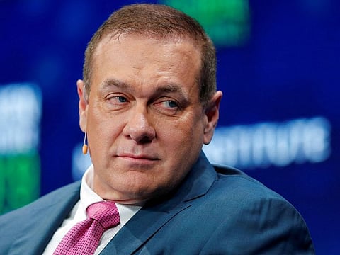 Scott Minerd, Chairman of Investments and Global Chief Investment Officer of Guggenheim Investments, attends the Milken Institute's 22nd annual Global Conference in Beverly Hills, California, U.S.