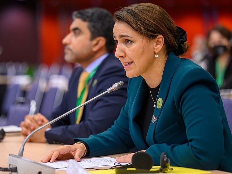 UAE environment minister Mariam at COP15 in Canada in Dec 2022