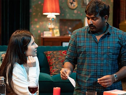 Katrina Kaif and Vijay Sethupathi during rehearsals for 'Merry Christmas'