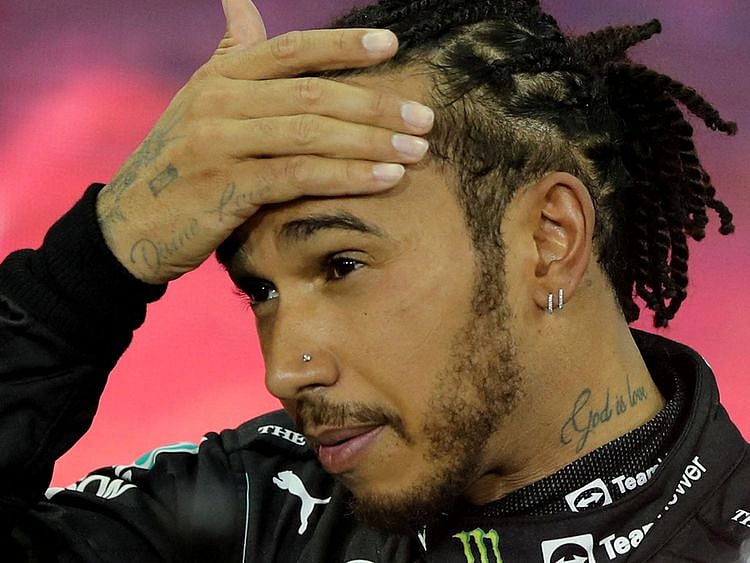 Lewis Hamilton after the race in Abu dhabi