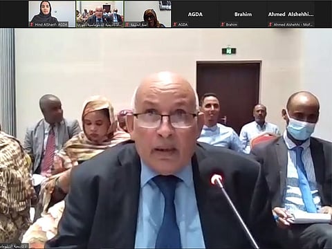 Mauritanian diplomats during the training programme held virtually 